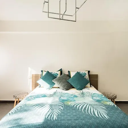 Air Conditioned Apartment, 3 Min Walk To The Beaches, Garage 앙티브